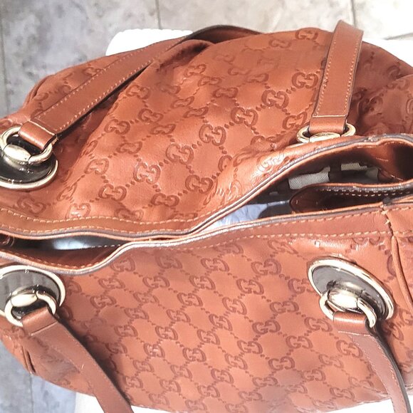 GG MONOGRAM LEAHTER EX LARGE TOTE BAG - Picture 12 of 17